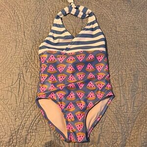 Girls Tea halter one piece swimsuit